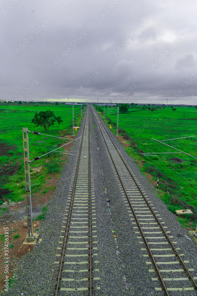 railway in the field