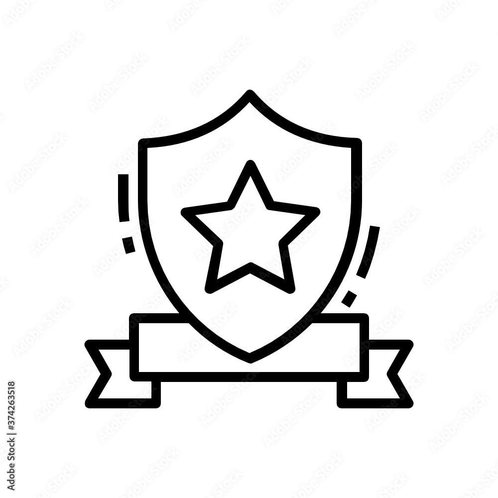 Star on an award, army badge vector in modern style
Star on an award, army badge vector in modern style