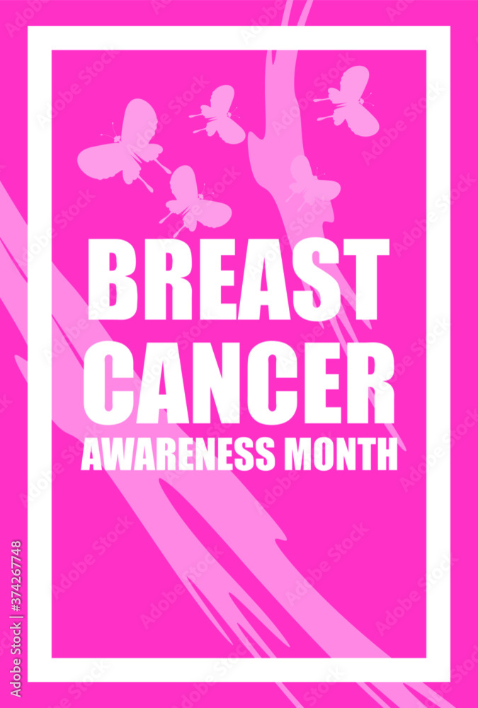 Breast cancer awareness campaign poster