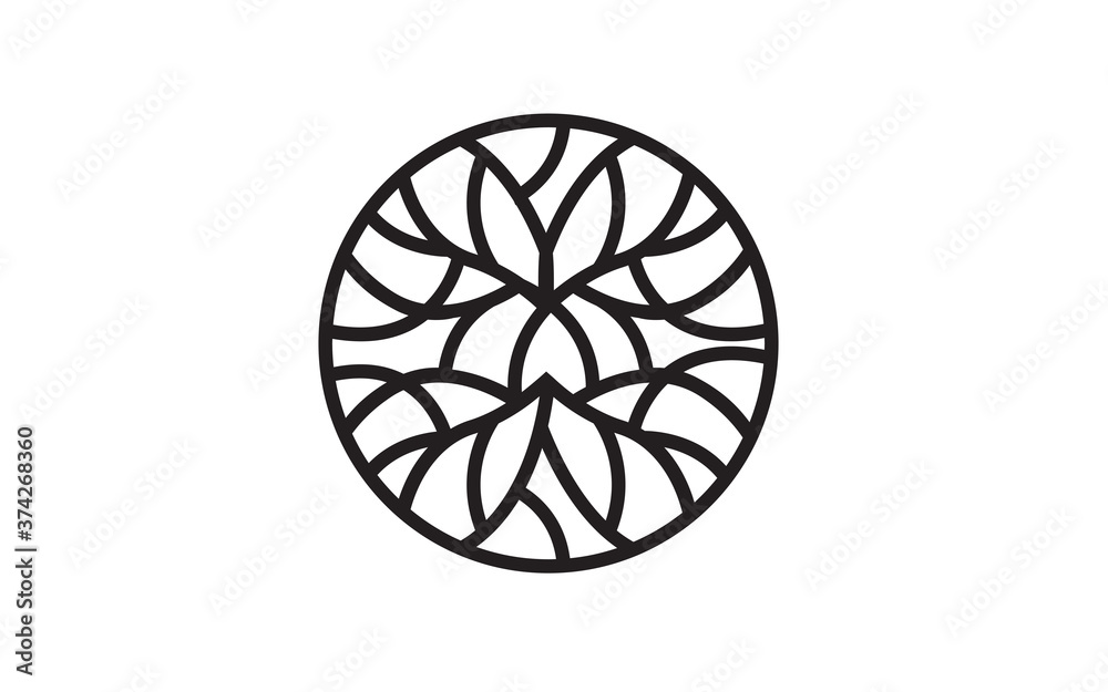 Creative abstract Life root on white background vector logo design Creative abstract Life root on white background vector logo design