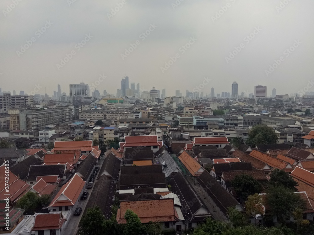 Obraz premium Aerial view of Bangkok city Thailand