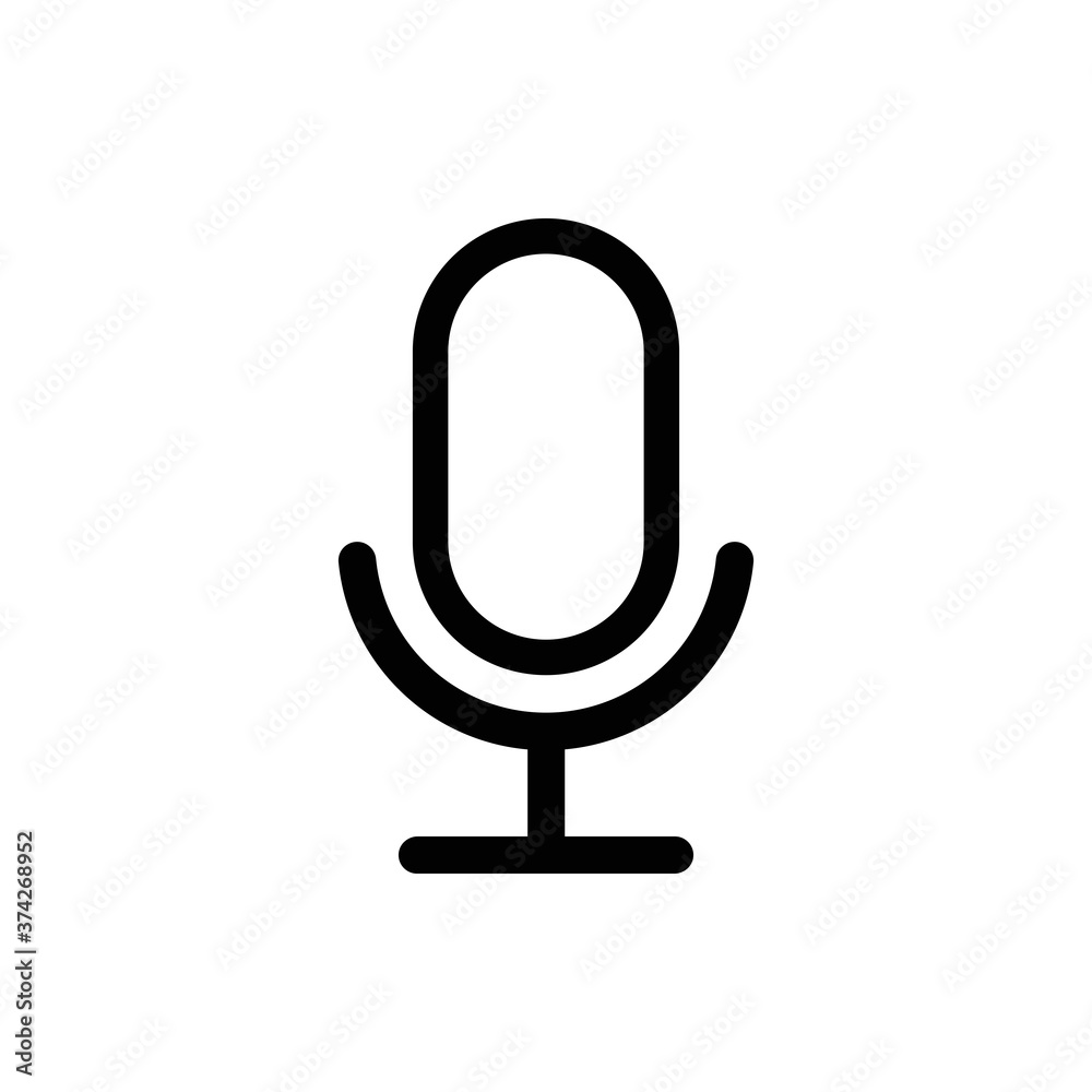 Microphone vector icon, Web design icon. Voice vector icon, Record. Microphone - recording Studio Symbol. Retro microphone icon. Microphone vector icon, Web design icon. Voice vector icon, Record. Microphone - recording Studio Symbol. Retro microphone icon.