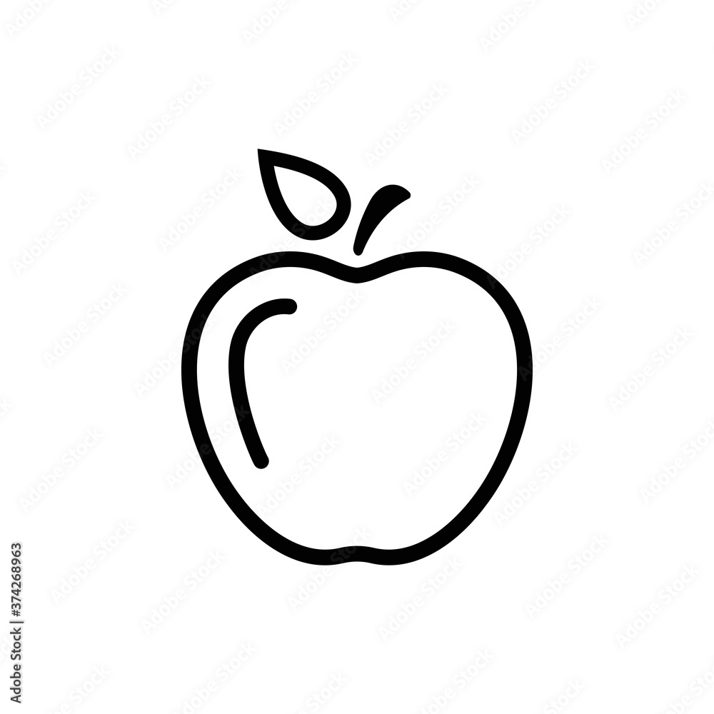 Apple vector icon. Apple fruit illustration icon.Web design vector logo. Apple isolated Apple vector icon. Apple fruit illustration icon.Web design vector logo. Apple isolated