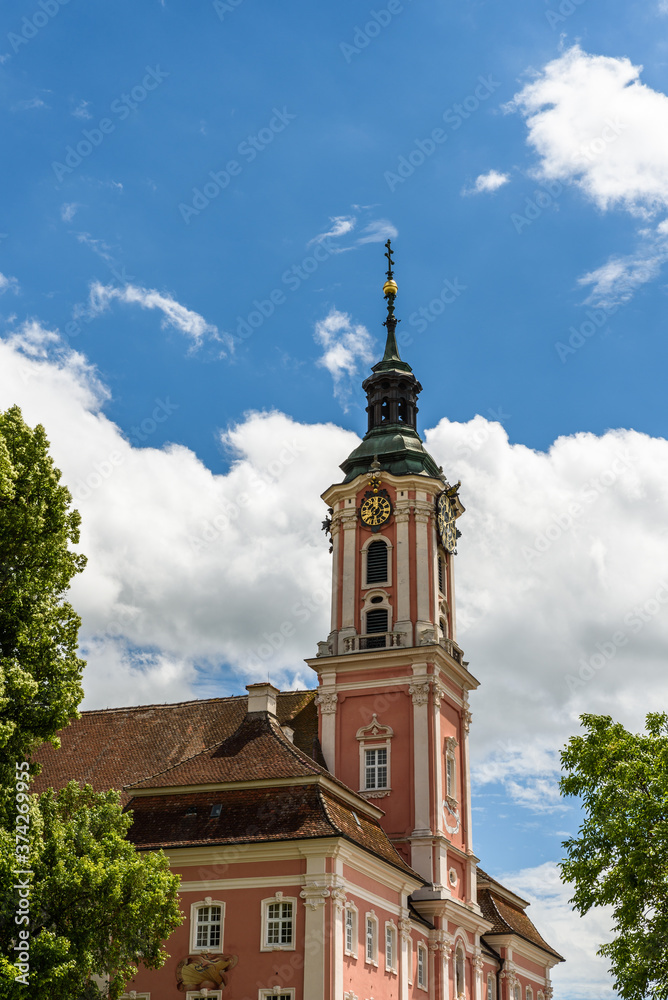 Die Wallfahrtskirche Birnau am Bodensee. Uhldingen-Mühlhofen, Bodenseekreis, Baden-Württemberg, Deutschland