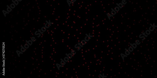 Dark Red vector background with colorful stars. Modern geometric abstract illustration with stars. Design for your business promotion.