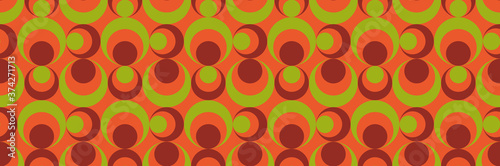 70's retro seamless pattern material vector illustration