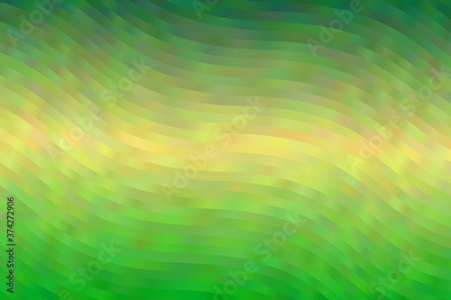 Gorgeous Green and yellow waves abstract vector background.