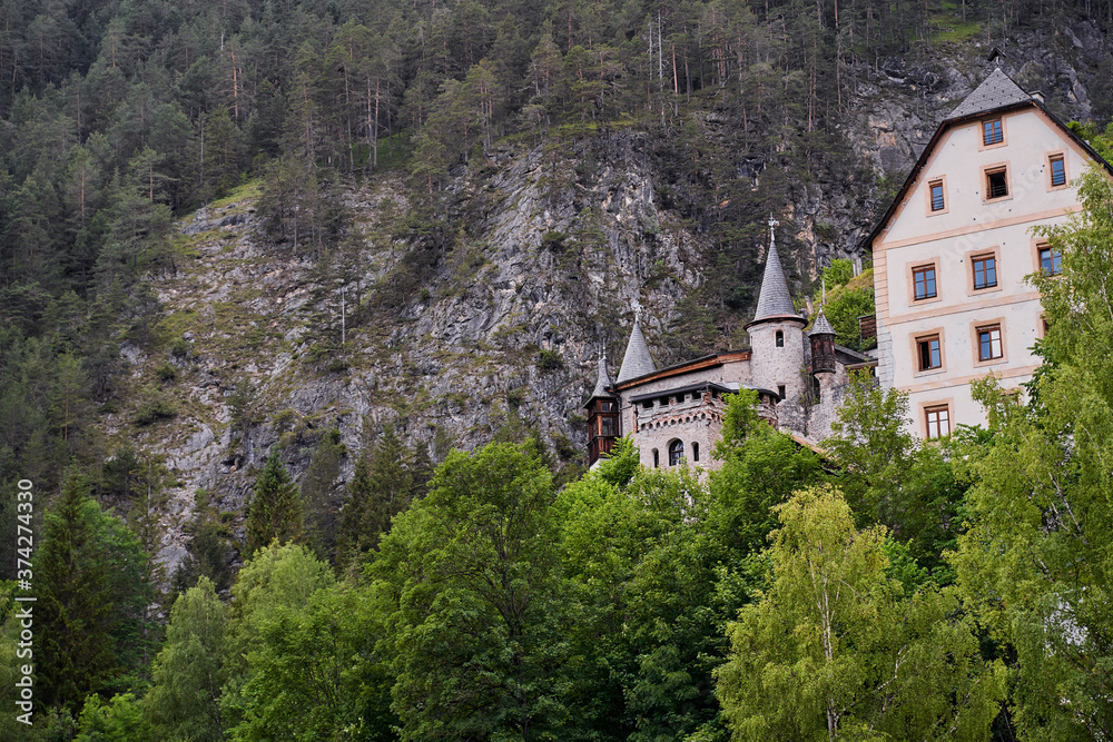 The castle Fernstein in Alps, Austria .