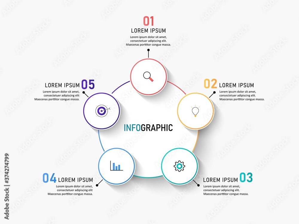 Naklejka premium Vector Infographic label design template with icons and 4 options or steps. Can be used for process diagram, presentations, workflow layout, banner, flow chart, info graph.