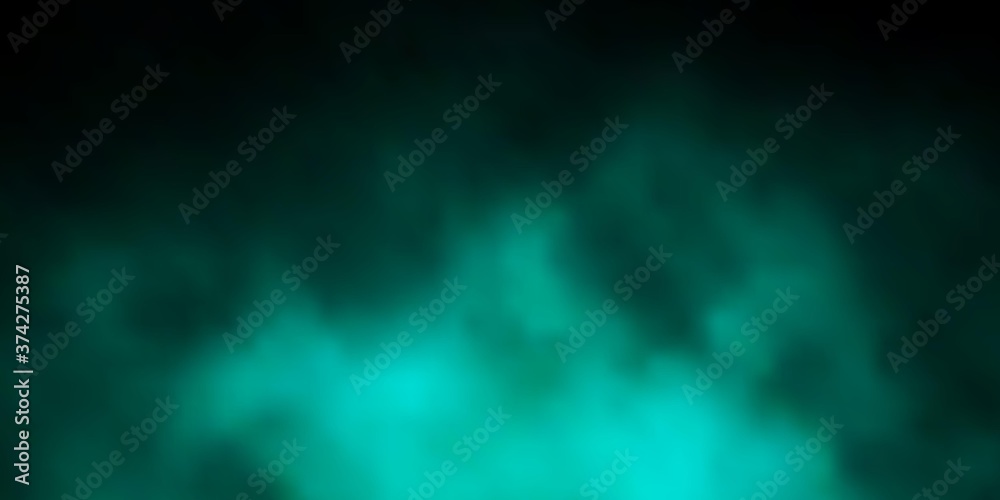 Dark Green vector template with sky, clouds. Gradient illustration with colorful sky, clouds. Template for landing pages. Dark Green vector template with sky, clouds. Gradient illustration with colorful sky, clouds. Template for landing pages.
