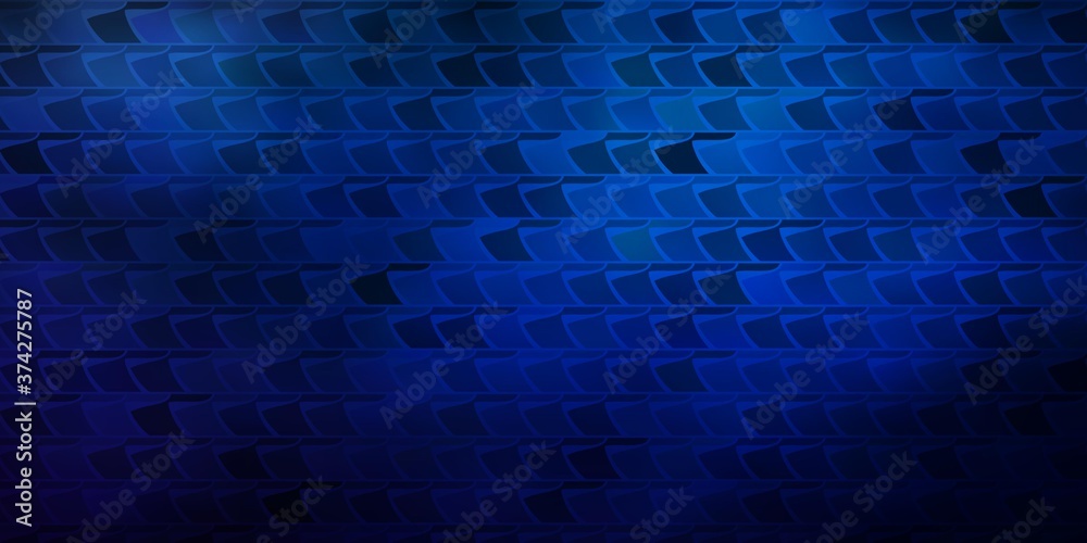 Dark Blue, Yellow vector pattern in square style.