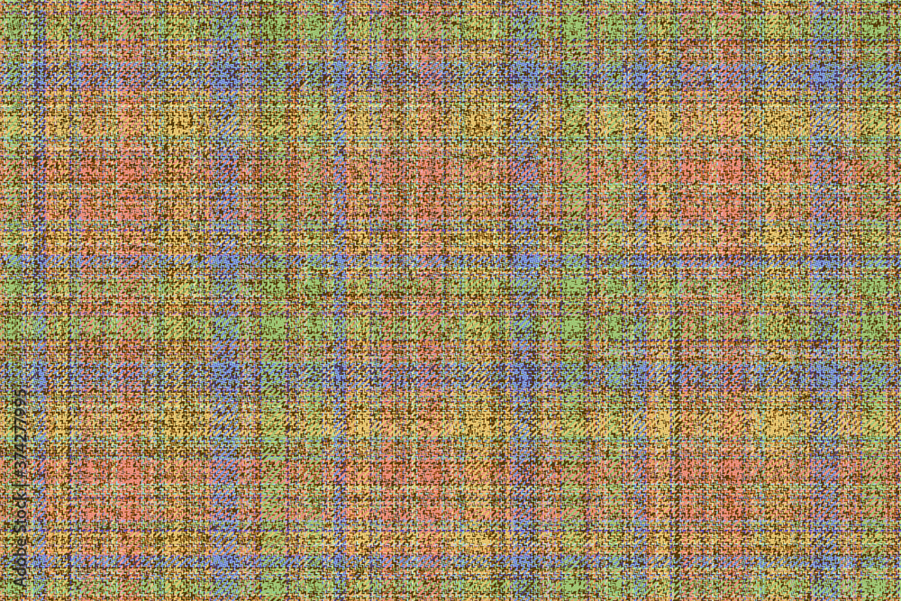 ragged old soft multicolor Scottish tartan traditional clan ornament repeatable pattern, textile texture from plaid, tablecloths, shirts, clothes, dresses, bedding