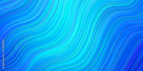 Light BLUE vector background with bent lines. Brand new colorful illustration with bent lines. Smart design for your promotions.