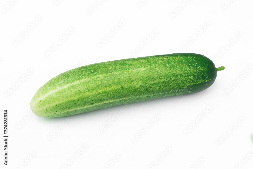 Fresh cucumbers isolated on white background. Fresh cucumbers isolated on white background.