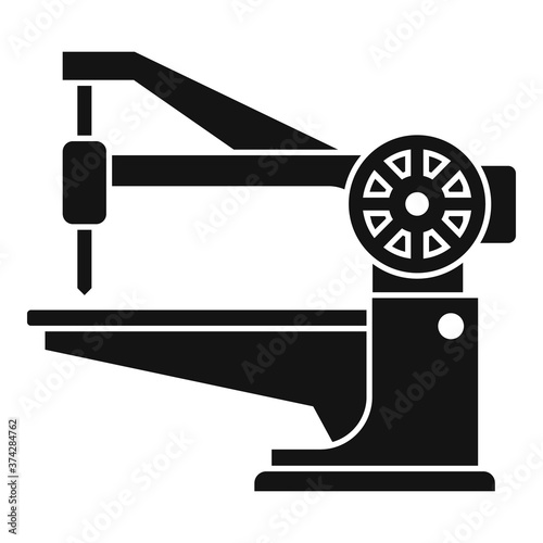 Shoe repair equipment icon. Simple illustration of shoe repair equipment vector icon for web design isolated on white background