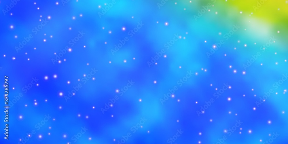 Light Blue, Yellow vector layout with bright stars. Colorful illustration in abstract style with gradient stars. Pattern for wrapping gifts. Light Blue, Yellow vector layout with bright stars. Colorful illustration in abstract style with gradient stars. Pattern for wrapping gifts.