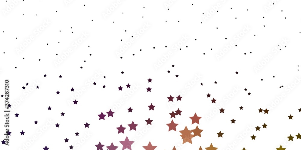 Dark Blue, Yellow vector layout with bright stars. Blur decorative design in simple style with stars. Pattern for new year ad, booklets.