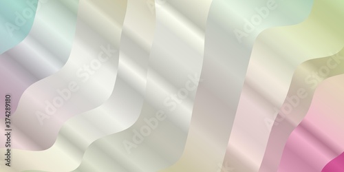 Light Multicolor vector background with bent lines. Gradient illustration in simple style with bows. Design for your business promotion.