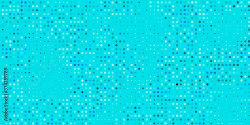 Light BLUE vector template with circles. Abstract decorative design in gradient style with bubbles. Pattern for business ads.