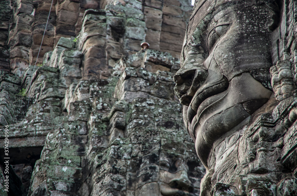 Fototapeta premium Ruins of Angkor Wat, ancient Khmer Empire, Siem Reap in Cambodia