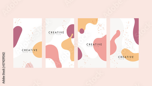 Abstract geometric pattern background texture memphis style. Template ready for use in web or print design