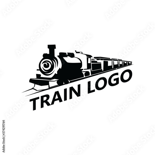 Train Logo Template Design Vector