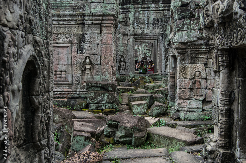 Ruins of Angkor Wat, ancient Khmer Empire, Siem Reap in Cambodia Ruins of Angkor Wat, ancient Khmer Empire, Siem Reap in Cambodia