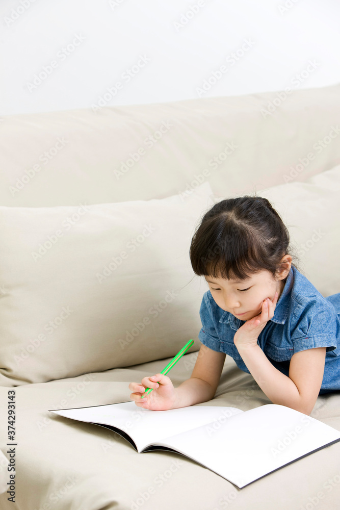 girl doing homework girl doing homework