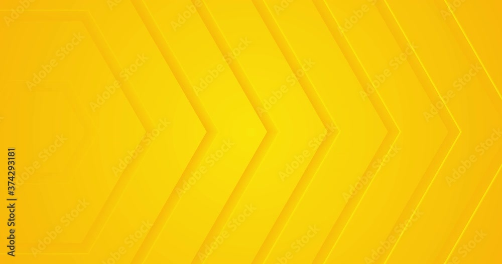 Light sunny yellow looped gradient abstract background. Minimal animation for presentation, event, party text backdrop. Halloween sale. Endless pure transition. Random moving geometric arrow up lines