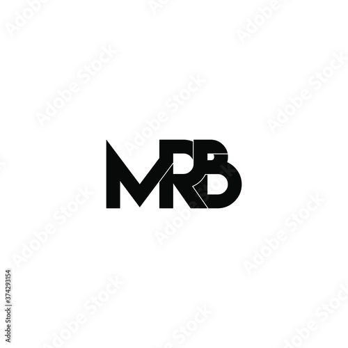 mrb letter original monogram logo design