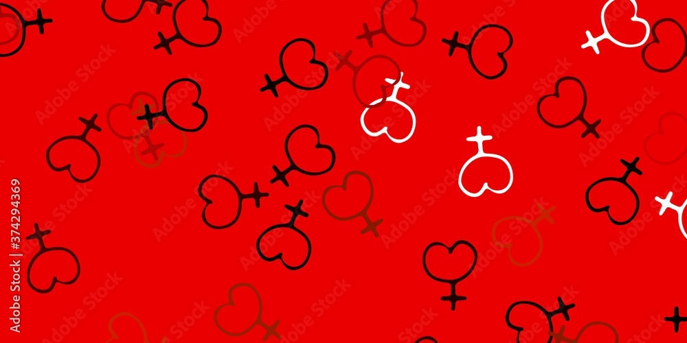 Light Yellow vector background with woman symbols. Light Yellow vector background with woman symbols.