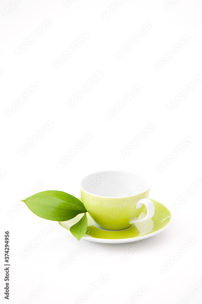 teacup and leaf teacup and leaf