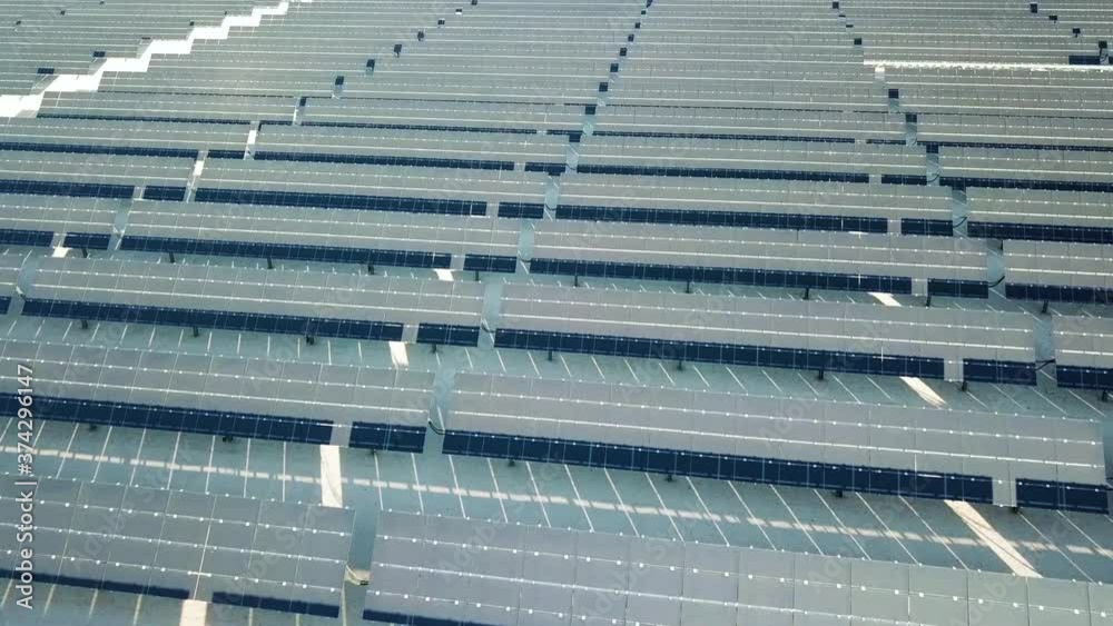 Solar Power Plant Station in California USA. Aerial View of Photovoltaic Modules Array, Sustainable Energy Concept, Drone Shot Solar Power Plant Station in California USA. Aerial View of Photovoltaic Modules Array, Sustainable Energy Concept, Drone Shot