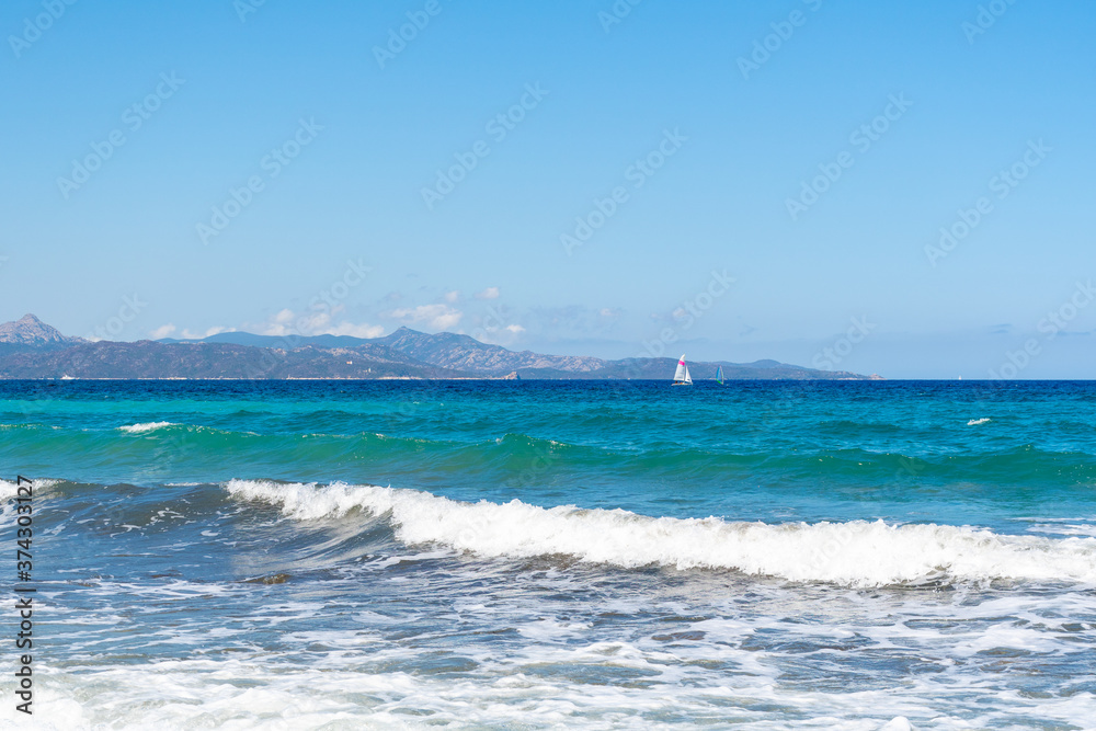 Waves in Corsica - Mediterranean sea