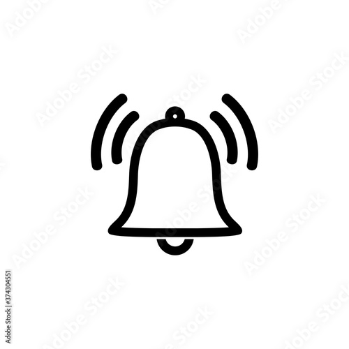 bell icon, Alarm bell sign and symbol vector design