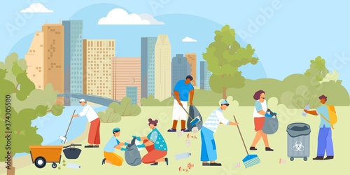 Clearing Volunteers Flat Composition