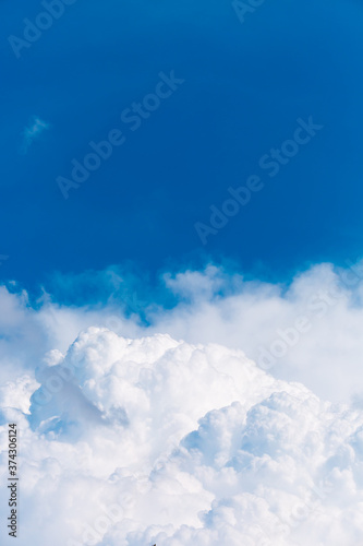 Photography blue sky with white clouds