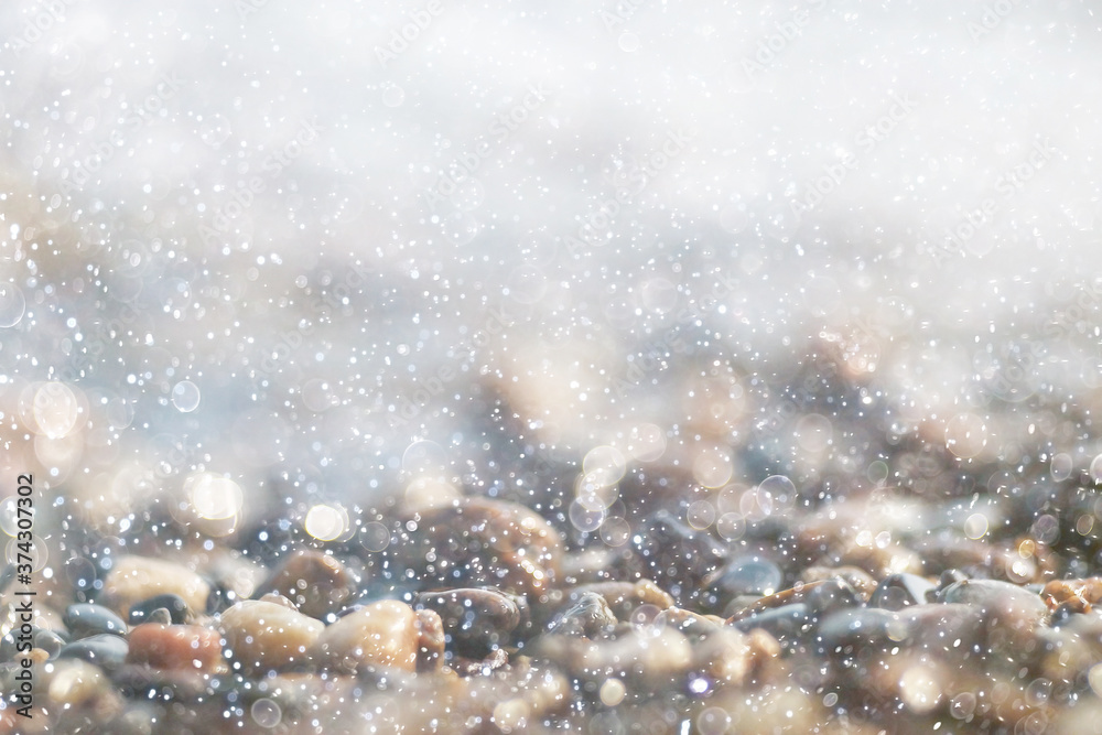 Abstraction of circles on a blurred background. Abstraction of circles on a blurred background.