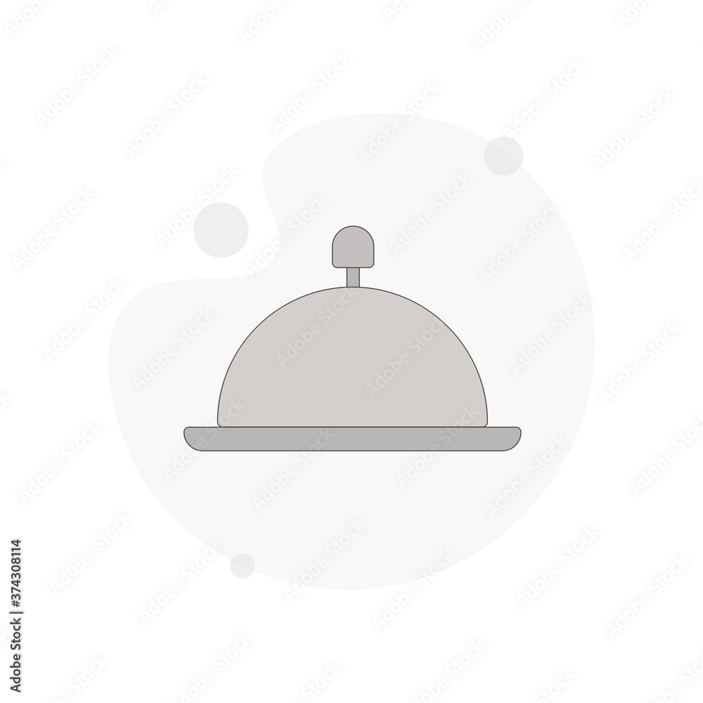Hotel reception call isolated vector flat illustration Hotel reception call isolated vector flat illustration