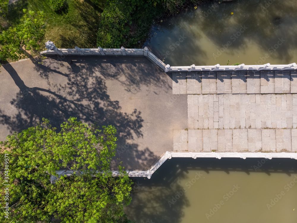 Wuhan Zoo Park Aerial Scenery in summer, Hubei, China Wuhan Zoo Park Aerial Scenery in summer, Hubei, China