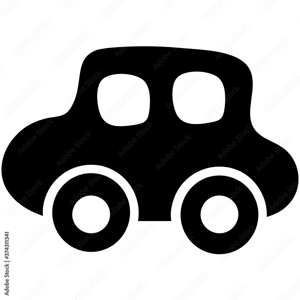 Filled vector design of car, kids toy
Filled vector design of car, kids toy
