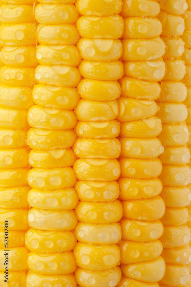 Fototapeta premium Yellow fresh corn texture