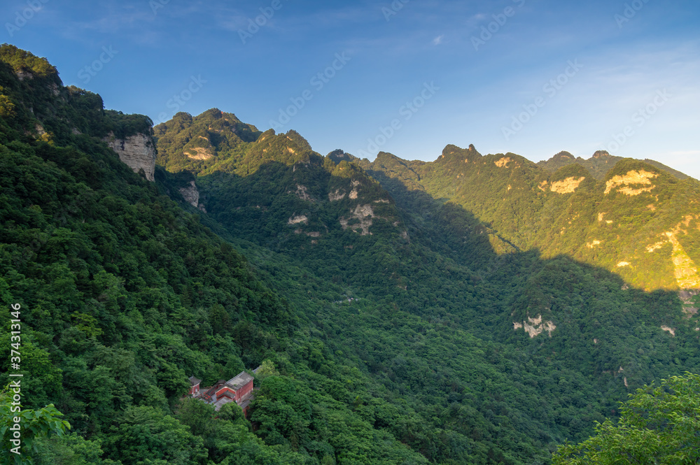 The charming summer scenery of Wudang Mountain, Hubei, China