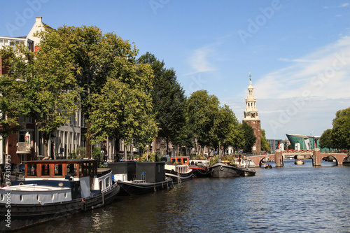 Photography Sommer in Amsterdam; Oude Schans mit Montelbaans Toren