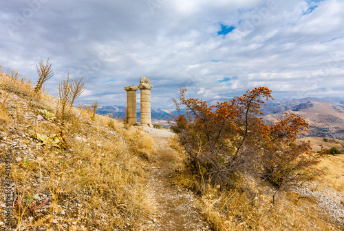 Karakus Royal Tumulus in Adiyaman Province of Turkey  photo