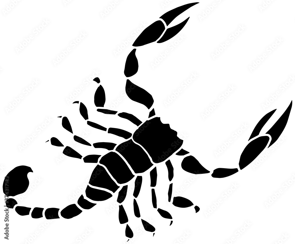 12星座の蠍座のマークのイラスト Stock Vector Adobe Stock