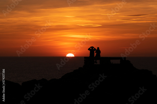 Pareja al atardecer...