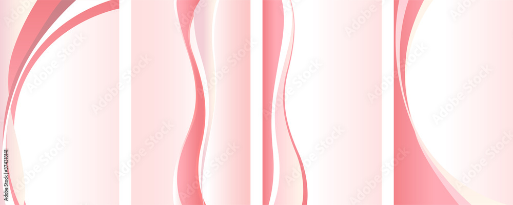 Pink wavy abstract background vertical templates. To see the other vector wavy background illustrations , please check Abstract Wavy Backgrounds collection.