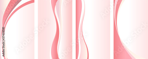 Pink wavy abstract background vertical templates. To see the other vector wavy background illustrations , please check Abstract Wavy Backgrounds collection.