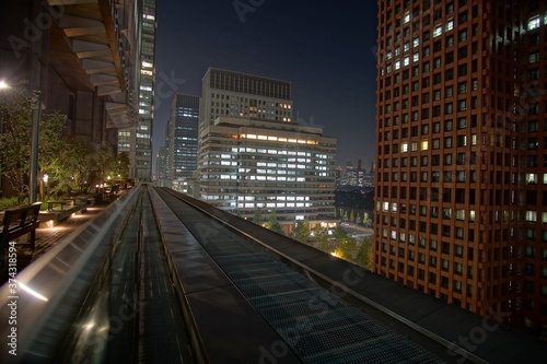 Beautiful night view in the big city  Tokyo  Japan.